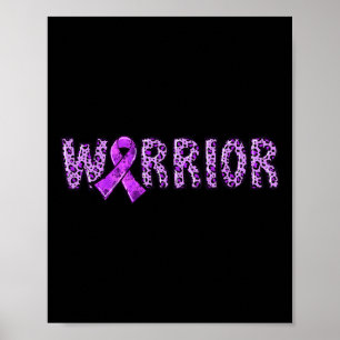 Poster Sobredosagem Guerreira Púrpura Fita Leopardo P