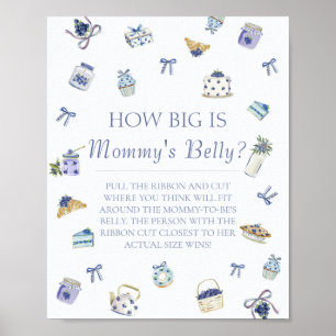 Poster Sobremesa de Mirtilo Barriga da Mamãe Grande