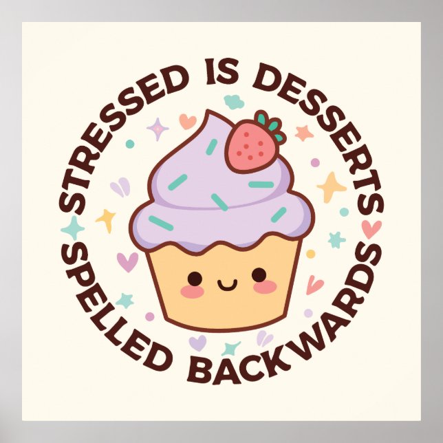 Poster Sobremesa Depressiva Doce (Frente)