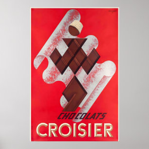 Poster Sobremesas de Chocolate Bebidas Cozinha Comida
