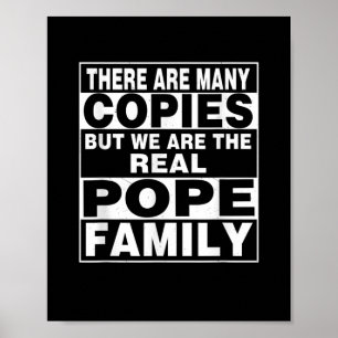 Poster Sobrenome do Papa Nome da Família Papa Personaliza