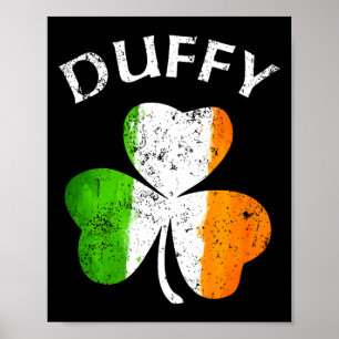 Poster Sobrenome Irlandês Duffy