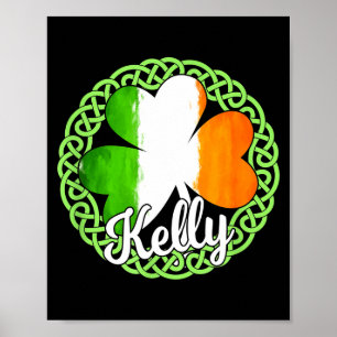 Poster Sobrenome Irlandês Kelly