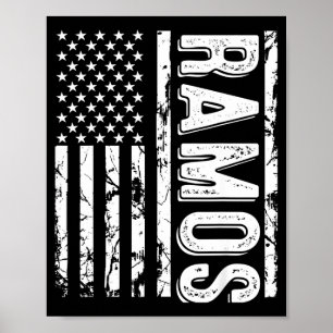 Poster Sobrenome Ramos Apelido Divertido Equipe Família R