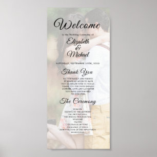 Poster Sobreposição de Foto de Casamento Moderna e Elegan