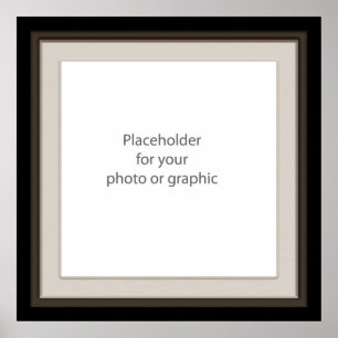 Poster Sobreposição de quadro decorativo escuro