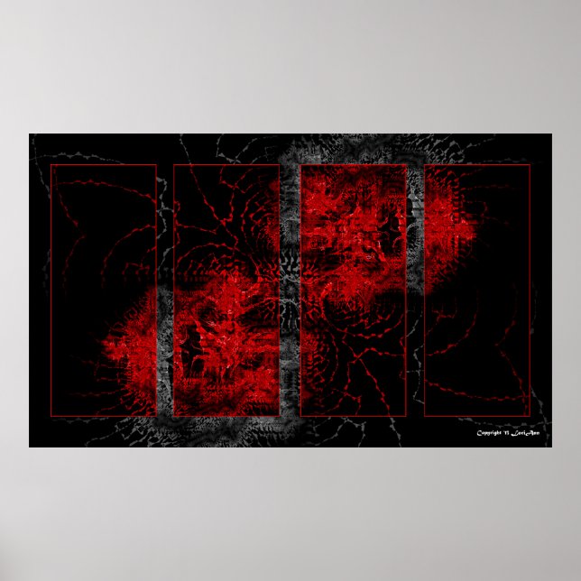 Poster Sobreposição Vermelha (Frente)