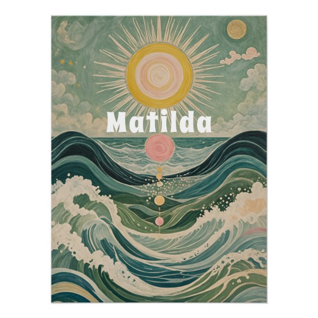 Pôster Sobretensão solar personalizada (Frente)