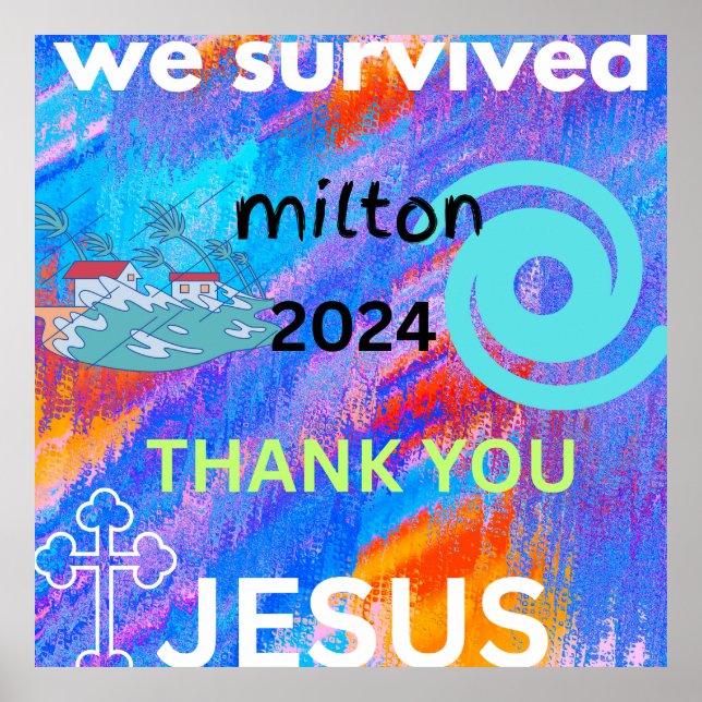 Poster sobrevivemos Milton 2024 (Frente)