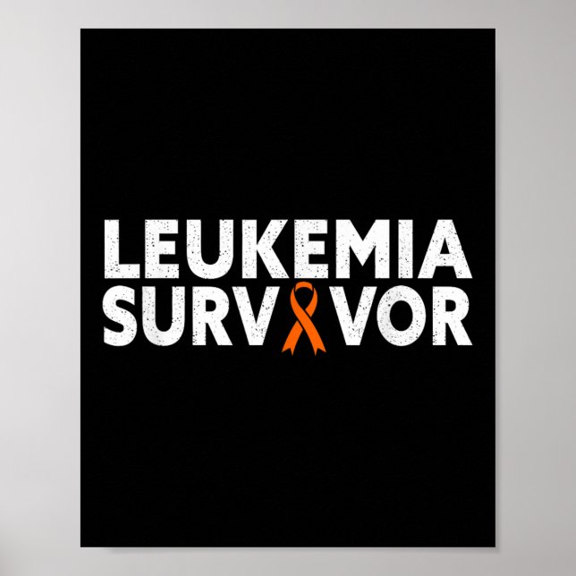 Poster Sobrevivência da Leucemia - Banda Laranja Mês de C (Frente)