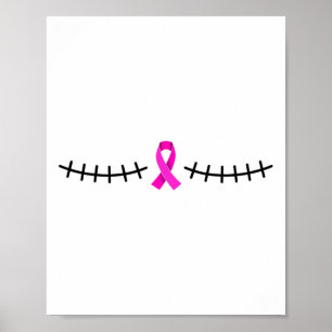 Poster Sobrevivência do Câncer da Mama com cicatriz Maste