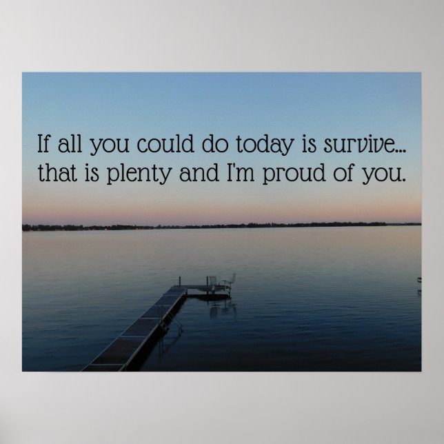 Poster Sobrevivência do lago (Frente)