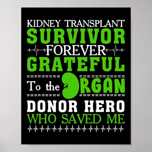 Poster Sobrevivência do transplante renal Orgão Doador re (Frente)