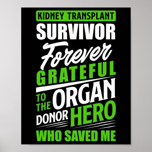 Poster Sobrevivência do transplante renal Orgão Doador re (Frente)