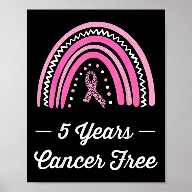 Poster Sobrevivência livre de Cancer de 5 anos no peito (Frente)