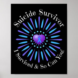 Poster Sobrevivência Suicida Que Sobrevivi, Então Você Po