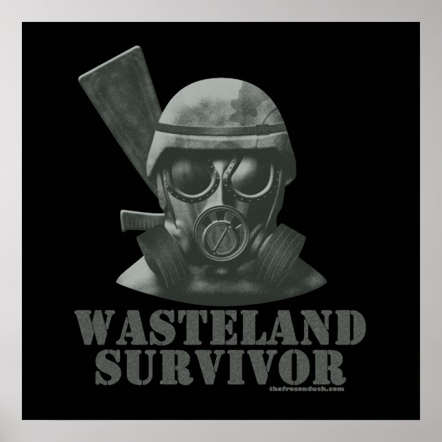 Pôster Sobrevivência Wasteland (Frente)