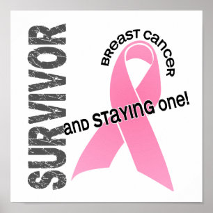 Poster Sobrevivente 1 do CANCRO DA MAMA