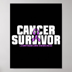 Poster Sobrevivente de câncer de Leiomiossarcoma Lutador 