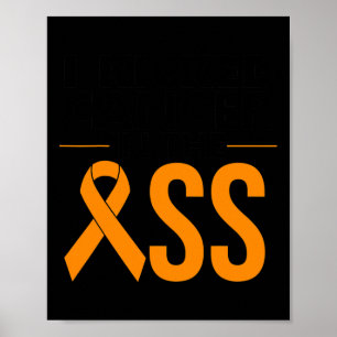 Poster Sobrevivente de câncer De Leucemia Presente Cancer