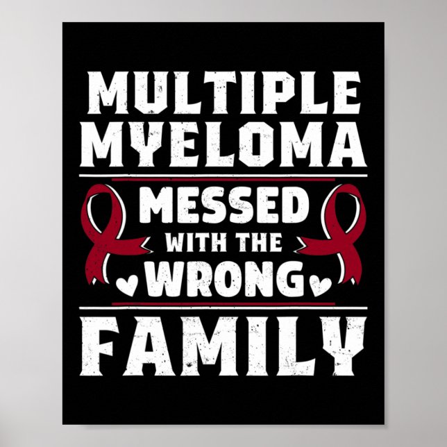 Poster Sobrevivente de Câncer de Sangue Plasma Célula Mie (Frente)
