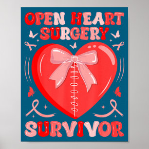 Poster Sobrevivente de cirurgia de coração aberto guerrei