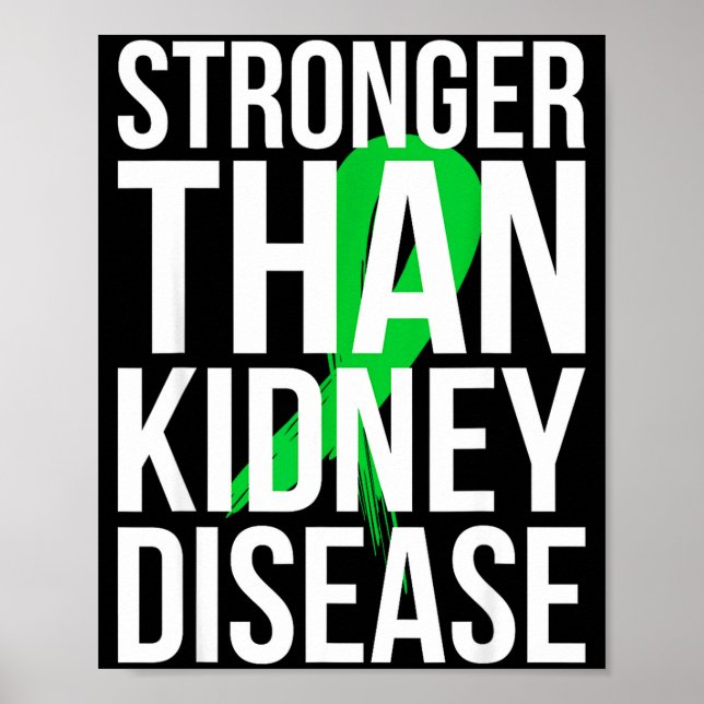 Poster Sobrevivente de doença renal mais forte doença ren (Frente)