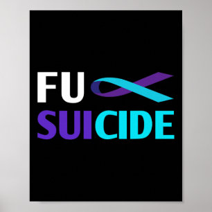 Poster Sobrevivente de suporte à conscientização suicida