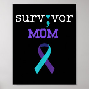Poster Sobrevivente Mãe - Prevenção Suicida Contra Presen