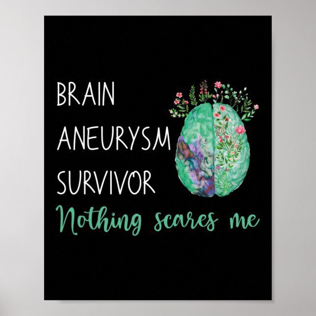 Poster Sobrevivente neurisma Nada Me Assusta (Frente)