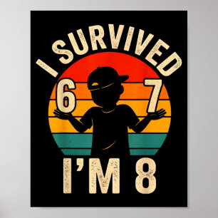 Poster Sobrevivi 67 8 divertido menino de 8 anos de idade