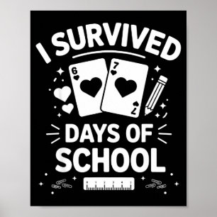 Poster Sobrevivi 67 Dias De Cartões Escolares Professores