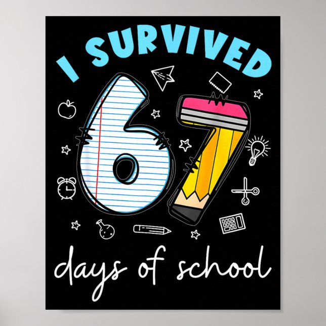 Poster Sobrevivi 67 Dias De Escola Piada Meme Professor (Frente)