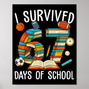 Poster Sobrevivi 67 Dias De Escola Piadas Crianças Menino
