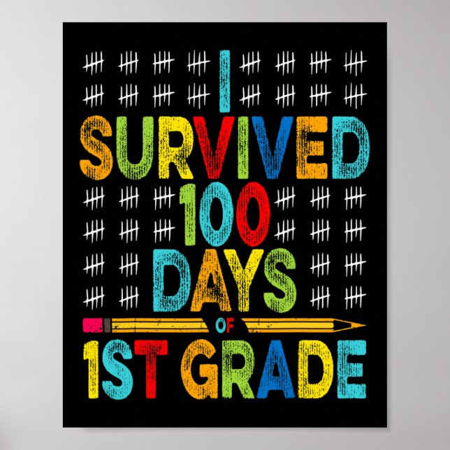 Poster Sobrevivi a 100 dias de 1rua de Grau 100 Dia de Es (Frente)
