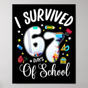 Poster Sobrevivi a 67 Dias de Escola Piada Meme Professor
