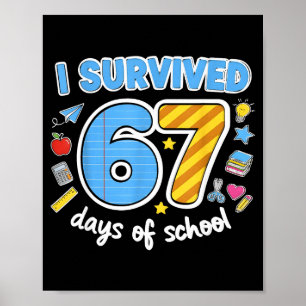 Poster Sobrevivi a 67 Dias de Escola Piada Meme Professor