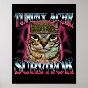 Poster Sobrevivi à Dor de Barriga Engraçada de Hoje Gato