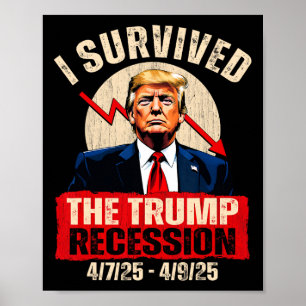 Poster Sobrevivi à recessão de Trump 4725 4925 Trump Rec