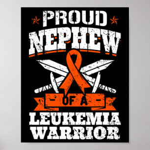 Poster Sobrinho Orgulhoso de um Guerreiro contra a Leucem