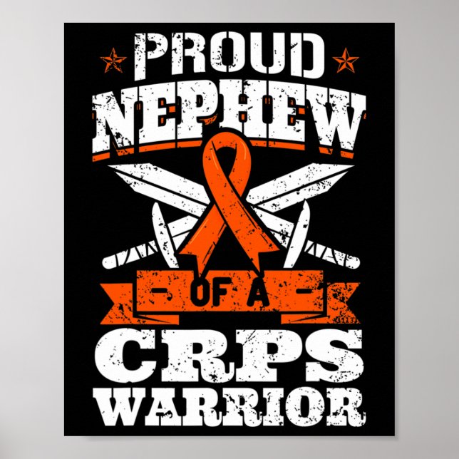 Poster Sobrinho Orgulhoso De Um Guerreiro CRPS RSD Awarne (Frente)