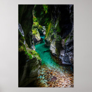 Poster Soca gorge na Eslovênia