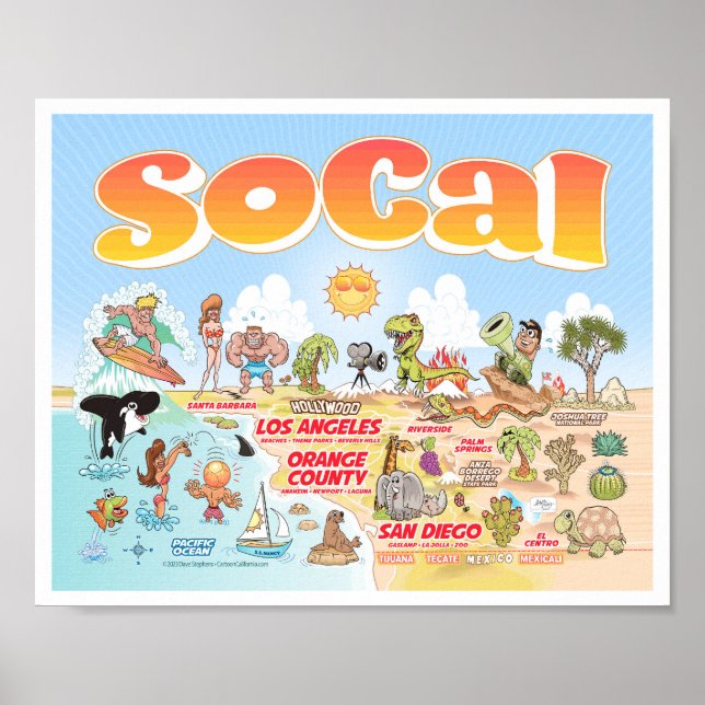 Poster SoCal 10x8 (Frente)