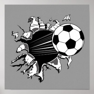 Poster Soccer Ball Sair