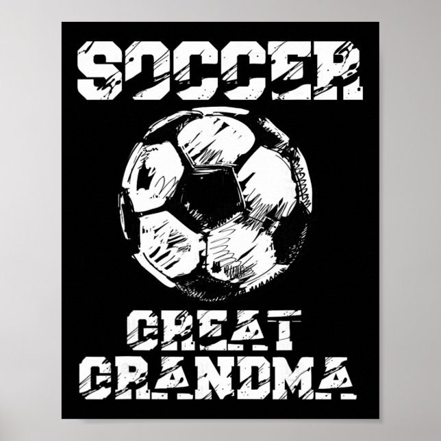 Poster Soccer Great Grandma Funny Soccer Player Grandma  (Frente)