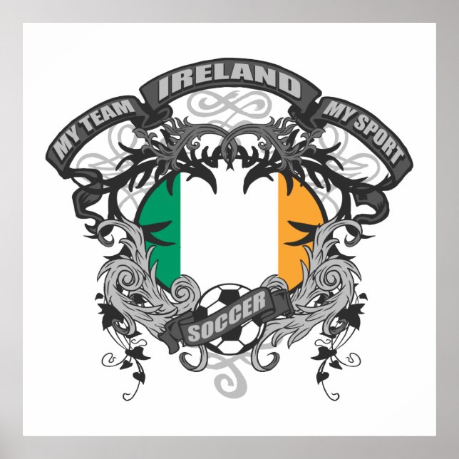 Pôster Soccer Irlanda (Frente)