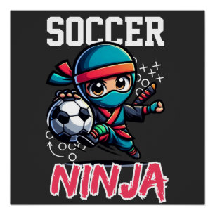 Pôster Soccer Ninja Especial Anime Vintage