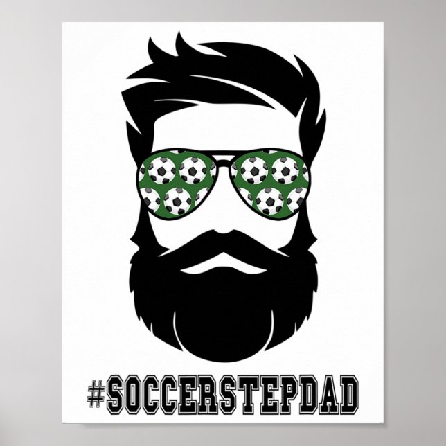 Poster Soccer Stepdad Com Pai Da Barba Passo Padre Ste (Frente)