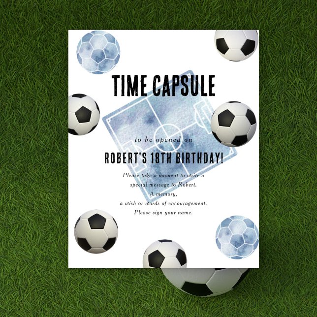 Poster Soccer Time Capsule 1st birthday  (Criador carregado)