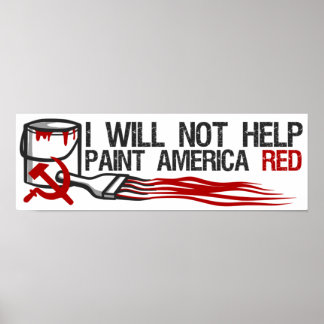 Poster Socialist's Red Paint